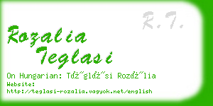 rozalia teglasi business card